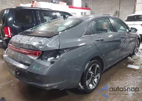 2023 Hyundai Elantra Hybrid Limited from USA, damaged, VIN KMHLN4AJ9PU090180